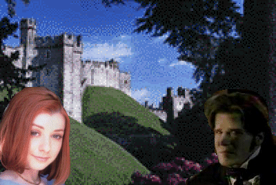 Angel and Willow and a Castle - Oh My!